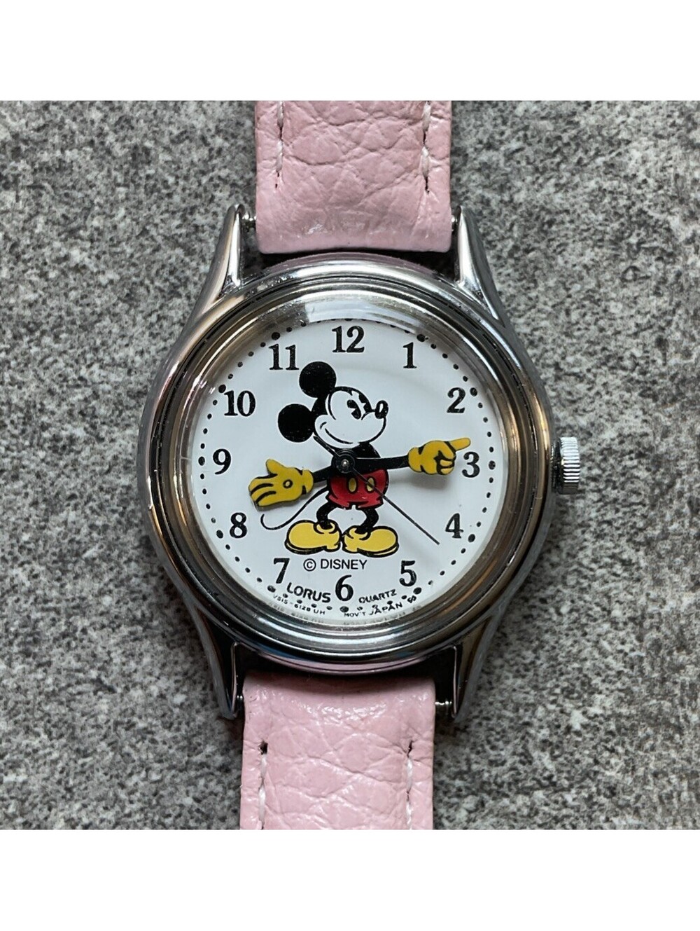 VTG Lorus Mickey Mouse The Walt Disney Company Womens Watch Japan V515-6080 A20